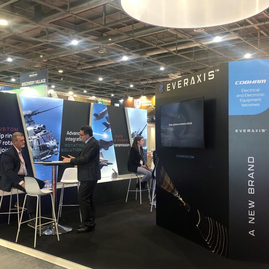 everaxis booth at eurosatory 2022 - high precision custom rotating solutions for defence space and aerospace